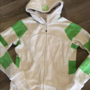 Green & white lulu jacket